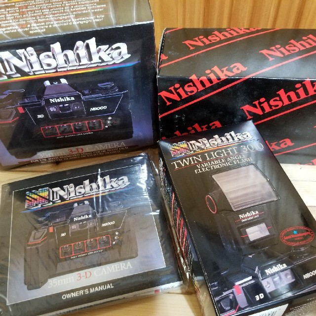 Nishika N8000 35mm３D カメラ セット『Nishika箱付き』