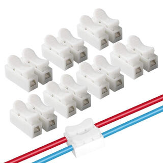 LED.テープや流れるウィンカー他配線接続スプリングコネクター1組×10個(メンテナンス用品)