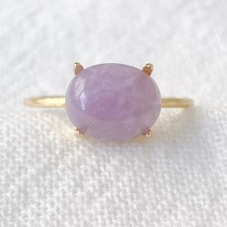 ラベンダージェイド　オーダー天然石リング　オジュール ete agete(リング(指輪))