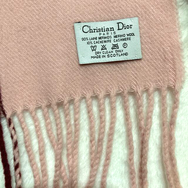 Dior(ディオール)のクリスチャンディオール✨マフラー🧣人気のピンク レディースのファッション小物(マフラー/ショール)の商品写真