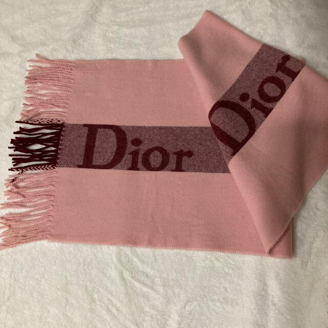 Dior(ディオール)のクリスチャンディオール✨マフラー🧣人気のピンク レディースのファッション小物(マフラー/ショール)の商品写真