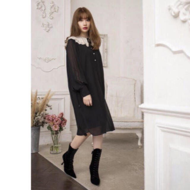 SNIDEL(スナイデル)のher lip to Romantic Volume Sleeve Midi レディースのワンピース(ロングワンピース/マキシワンピース)の商品写真