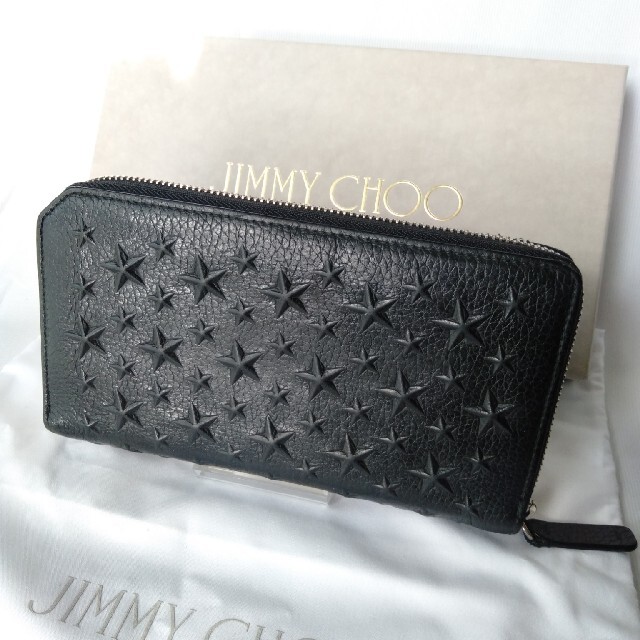 ジミーチュウ/Jimmy Choo スターエンボス ジップウォレット 長財布約100cmマチ