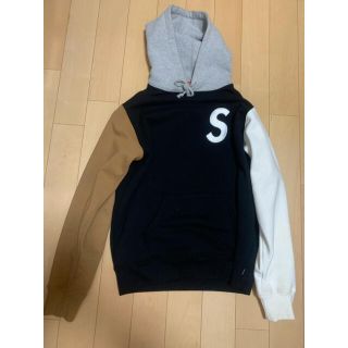 S Logo Colorblocked Hooded Sweatshirt 黒M