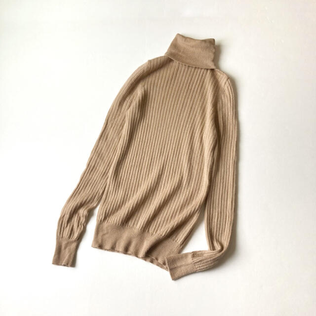 定番人気✨ドゥロワー上質カシミヤ×シルクタートルネックニット プル