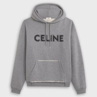 セリーヌ(celine)の【値下げ】CELINE スタッズ付き ルーズスウェットシャツ(パーカー)