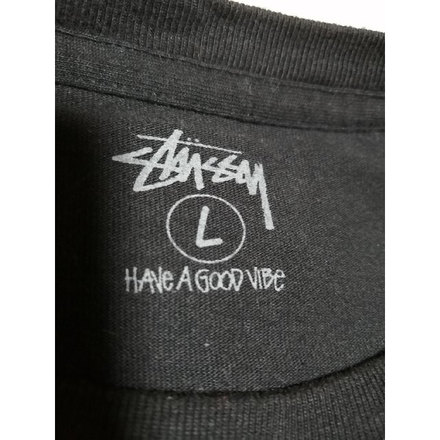 STUSSY(ステューシー)のSTUSSY ロンＴ ブラック ゴールド Lサイズ メンズのトップス(Tシャツ/カットソー(七分/長袖))の商品写真