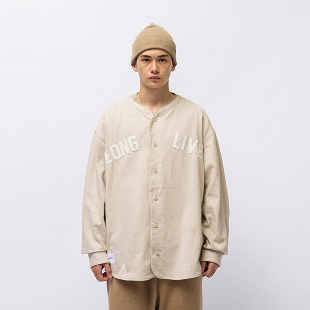 WTAPS 21AW LEAGUE LS ベージュ L フランネル シャツ