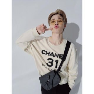 シャネル(CHANEL)のBTS ジミン着用 CHANEL 31 RUE CAMBON プルオーバー 美品(トレーナー/スウェット)