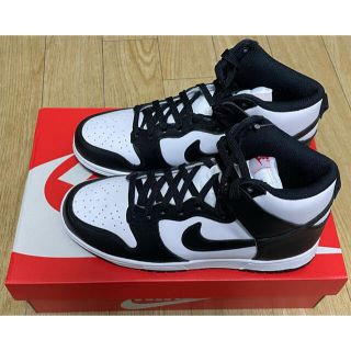 ナイキ(NIKE)のNIKE WMNS DUNK HIGH BLACK AND WHITE 25cm(スニーカー)