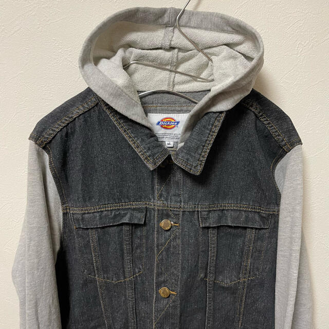 Dickies(ディッキーズ)のDickies ディッキーズ デニムベスト風 パーカー メンズのトップス(パーカー)の商品写真