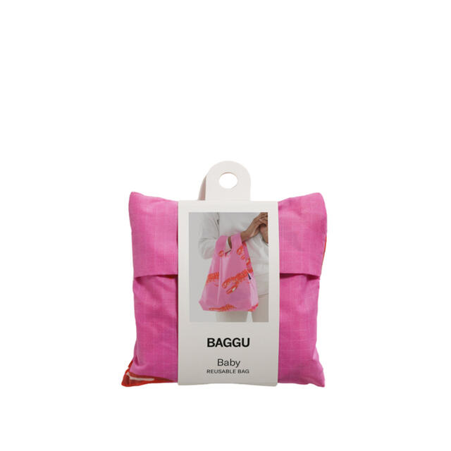 Ron Herman(ロンハーマン)の【BAGGU】ピンク ロブスター ベビー  Pink Lobster バグー レディースのバッグ(エコバッグ)の商品写真