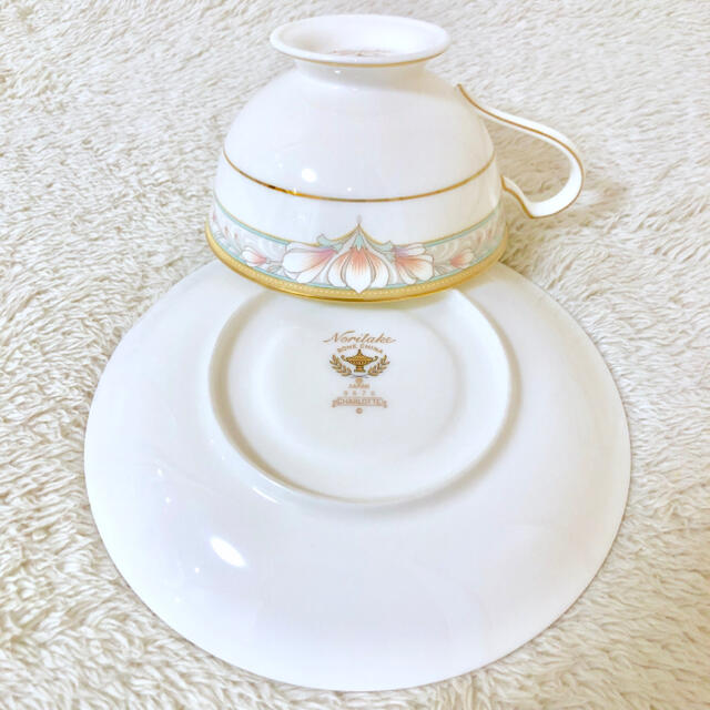 Noritake(ノリタケ)のNoritake 新品ノリタケシャーロット カップ＆ソーサー 1客 インテリア/住まい/日用品のキッチン/食器(グラス/カップ)の商品写真