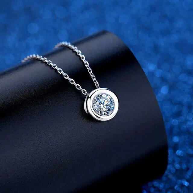 新しいエルメス プラチナpt950ダイヤモンドネックレス1.0ct9 プラチナ