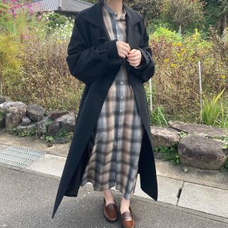 ハイク(HYKE)のhyke medical coat 20aw black (ロングコート)