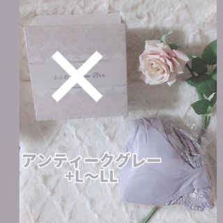 ふんわりルームブラ+L〜LL アンティークグレー(ブラ)