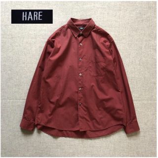 ハレ(HARE)の【 HARE 】ハレ　ブロードシャツ　カラーシャツ　ドレスシャツ　ワインカラー　(シャツ)