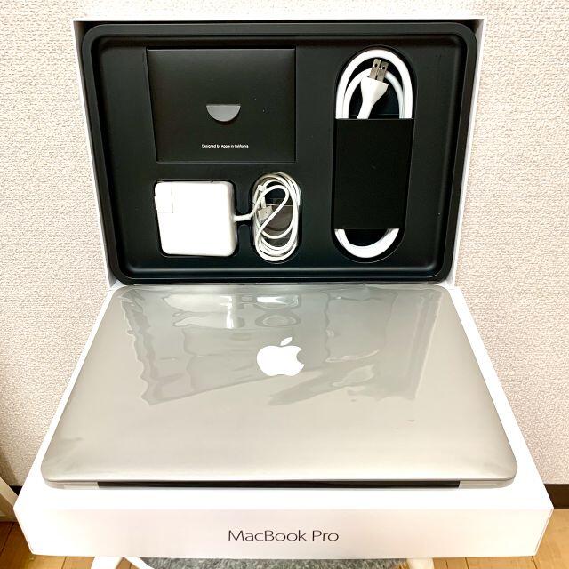 Apple(アップル)の美品 MacBook Pro 13インチ シルバー USキーボード スマホ/家電/カメラのPC/タブレット(ノートPC)の商品写真