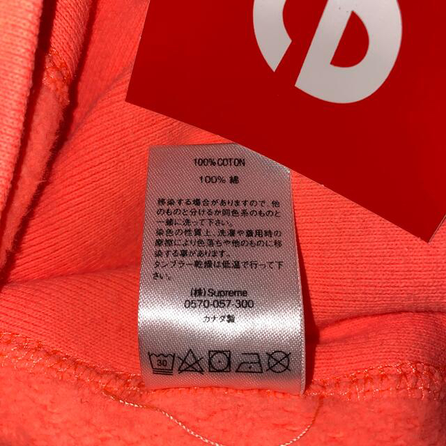 supreme box logo crew neck ピンク　サイズ　M