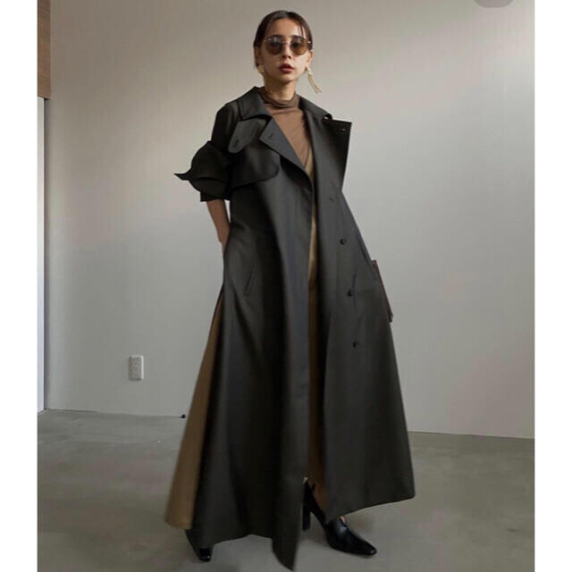 Ameri VINTAGE - AMERI MINIMAL FLARE LONG TRENCH COATの通販 by