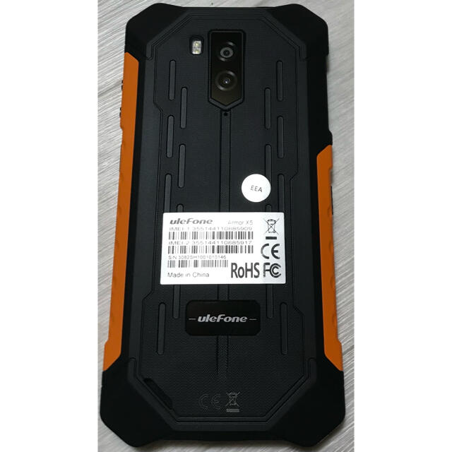 ［SIMフリー］ulefone Armor X5 ブラック×オレンジ スマホ/家電/カメラのスマートフォン/携帯電話(スマートフォン本体)の商品写真
