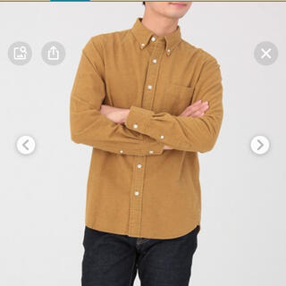ムジルシリョウヒン(MUJI (無印良品))の無印良品　オーガニックコットンフランネル ボタンダウンシャツ(シャツ)