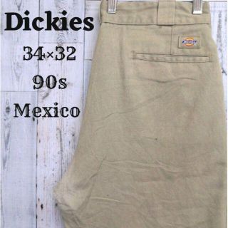 ディッキーズ(Dickies)の90s ディッキーズ DickiesW34L32ベージュチノパンコットンメキシコ(チノパン)