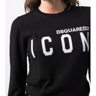 ディースクエアード(DSQUARED2)のディースクロゴ薄手ニット(ニット/セーター)