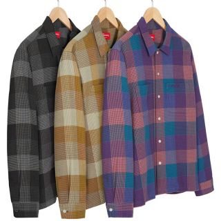 21fw Supreme Plaid Flannel Shirt 黒 L 新品