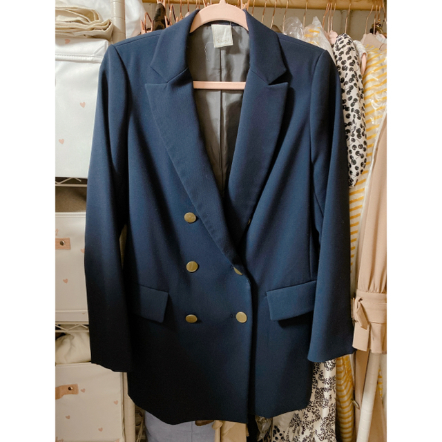 Rosary moon♡ Double Tailored Jacket - テーラードジャケット