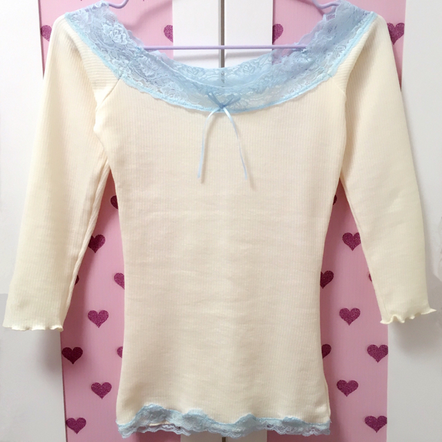 PEACH JOHN(ピーチジョン)の[美品]PJ/ピーチジョン♡オフショルインナーS レディースのトップス(カットソー(半袖/袖なし))の商品写真