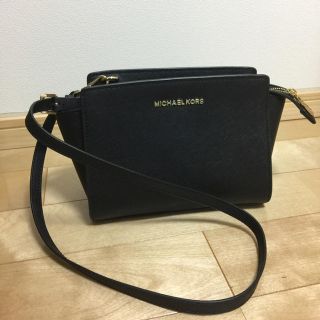 マイケルコース(Michael Kors)のMichael Kors Selma medium セルマ ブラック(ショルダーバッグ)