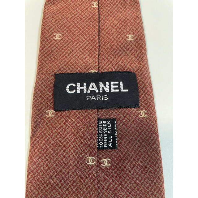 CHANEL(シャネル)の❣️最終価格❣️CHANEL シャネル　ネクタイ　ロゴ柄　シルク100% メンズのファッション小物(ネクタイ)の商品写真