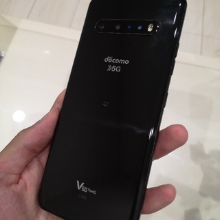 LG V60 ThinQ 5G ブラック L-51A　美品　付属品完備