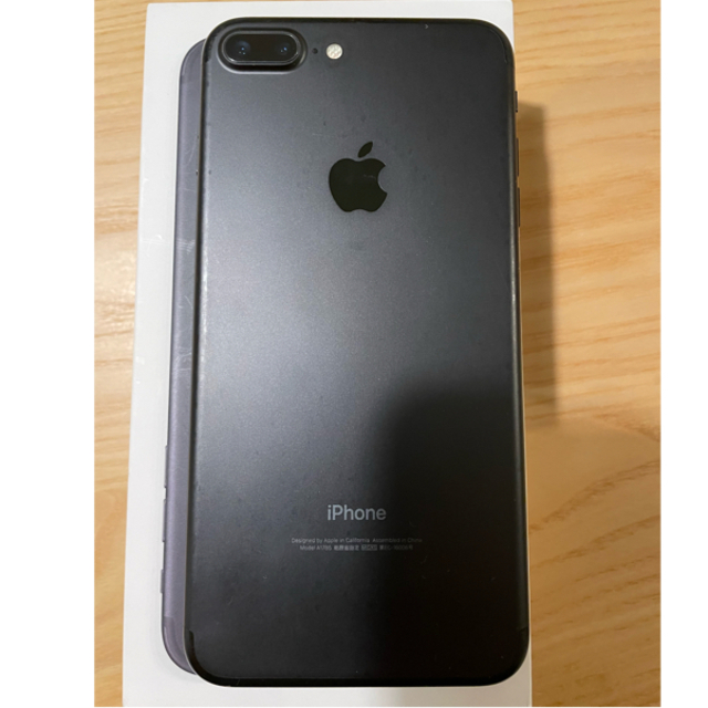 Apple(アップル)のiphone7plus ブラック　256GB SIMフリー スマホ/家電/カメラのスマートフォン/携帯電話(スマートフォン本体)の商品写真