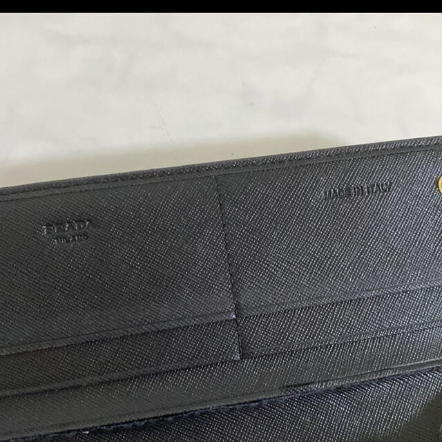 PRADA(プラダ)のプラダ　PRADA サフィアーノ　黒　ブラック　長財布 リボン 黒 財布 レディースのファッション小物(財布)の商品写真