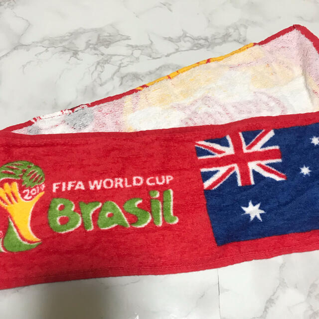 コカ・コーラ(コカコーラ)の限定 レア FIFA WORLD CUP Brazil 2014 タオル スポーツ/アウトドアのサッカー/フットサル(記念品/関連グッズ)の商品写真