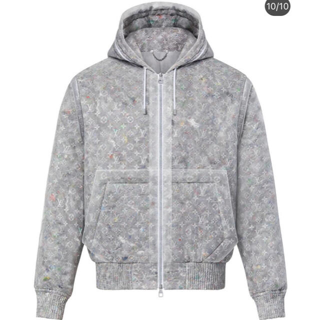 日本初の LOUIS 21fw モノグラム ブルゾン 中綿 ダウン ルイヴィトン 46 レア 超希少 - VUITTON ダウンジャケット