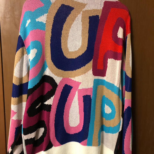 Supreme(シュプリーム)の【美品】supreme  Smurfs Sweater White【L】 メンズのトップス(ニット/セーター)の商品写真