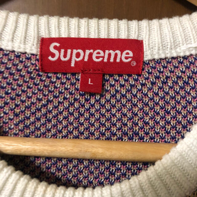 Supreme(シュプリーム)の【美品】supreme  Smurfs Sweater White【L】 メンズのトップス(ニット/セーター)の商品写真