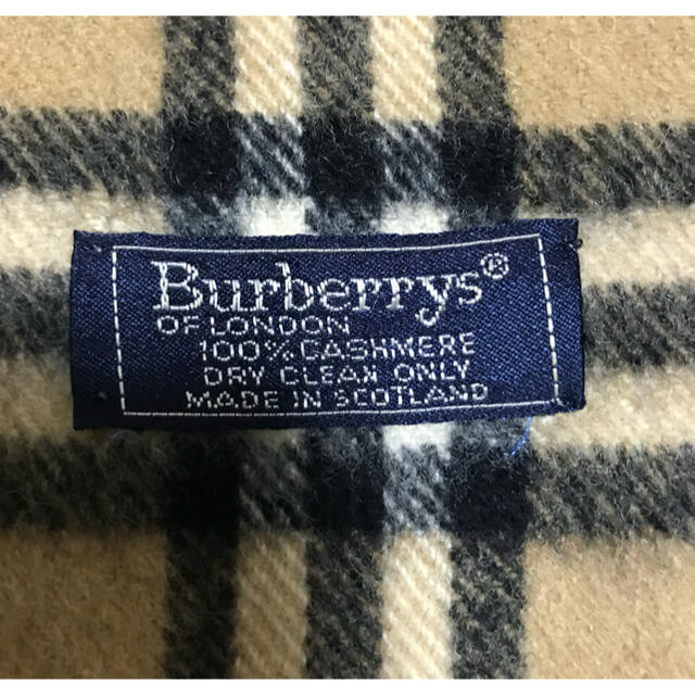 BURBERRY(バーバリー)のバーバリー　カシミアチェックマフラー メンズのファッション小物(マフラー)の商品写真