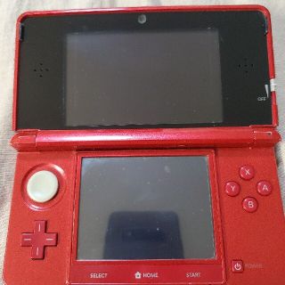 ニンテンドー3DS(ニンテンドー3DS)のニンテンドー3DS 本体　任天堂　動作品　レッド(携帯用ゲーム機本体)