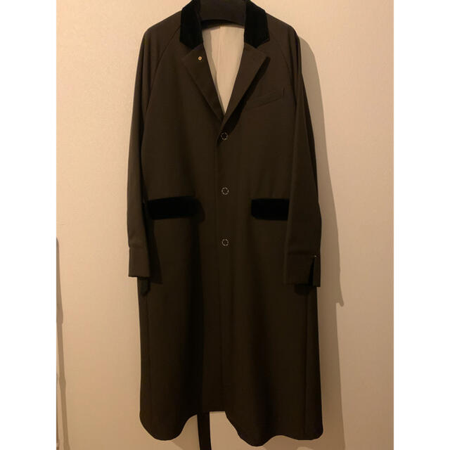 キナリ・ベージュ SUNSEA 18AW POLYYS WOOL COAT ASH BROWN