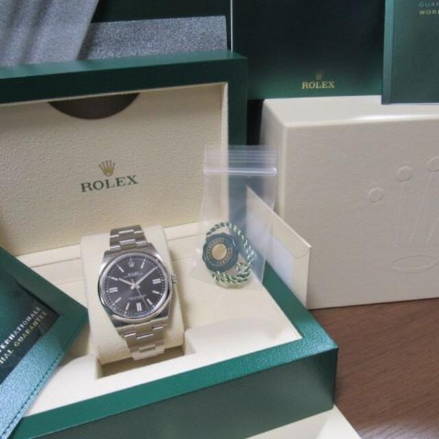 ROLEX(ロレックス)の専用　ロレックス　オイスターパーペチュアル  41 124300  黒 メンズの時計(腕時計(アナログ))の商品写真