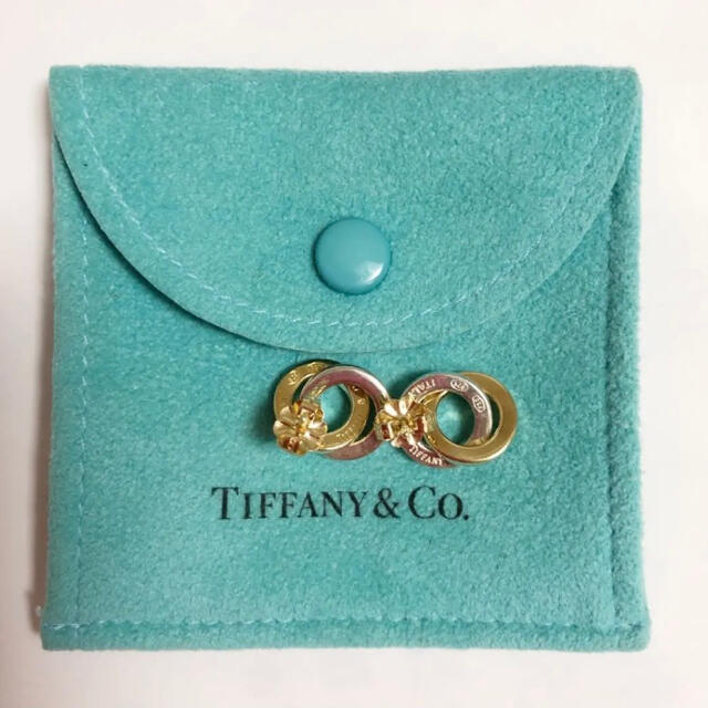 Tiffany & Co.(ティファニー)のTiffany&Co. ティファニー ゴールド シルバー ダブル ピアス レディースのアクセサリー(ピアス)の商品写真