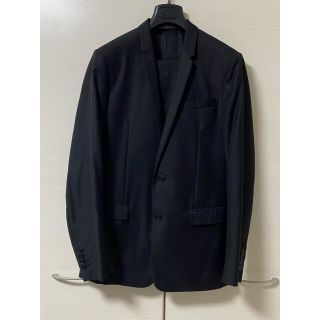 ディオールオム(DIOR HOMME)の美品 ディオールオム ブラックセットアップスーツ 48 diorhomme(セットアップ)