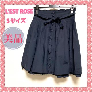 レストローズ(L'EST ROSE)のレストローズ　ミニスカート　タックスカート　お嬢様　ガーリー　フェミニン(ミニスカート)