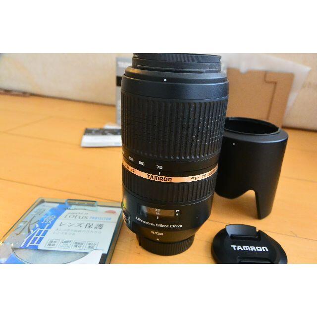 TAMRON(タムロン)の使用数回程度☆タムロン SP70-300mmF/4-5.6DiVCUSDニコン用 スマホ/家電/カメラのカメラ(レンズ(ズーム))の商品写真