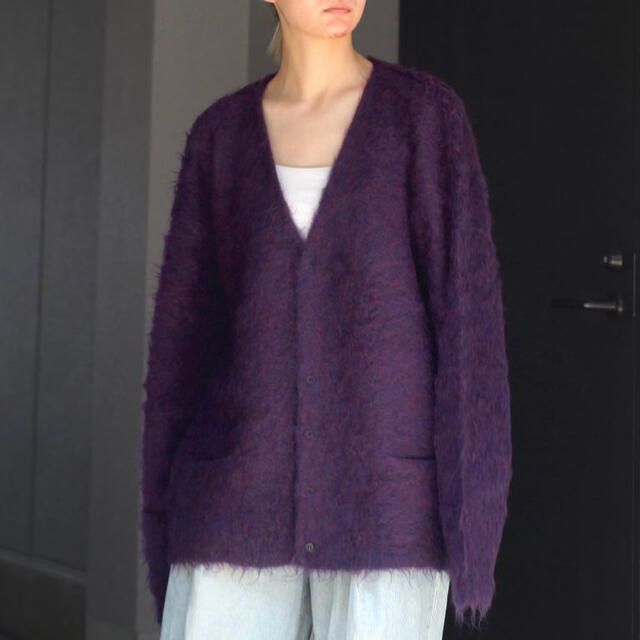 メンズLoosed Mohair Cardigan yoke 21aw