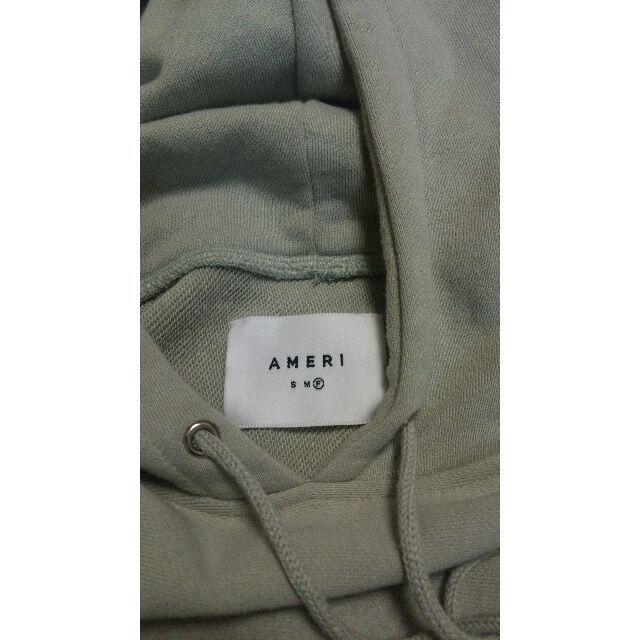 Ameri VINTAGE(アメリヴィンテージ)の美品 着２回 NEEDLE PUNCH KNIT HOODIE セージ レディースのトップス(パーカー)の商品写真